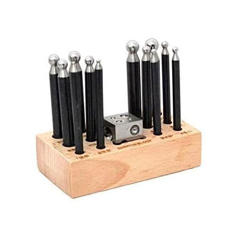 Mini Dapping Set With 6 Sided Block And 12 Punches Walmart