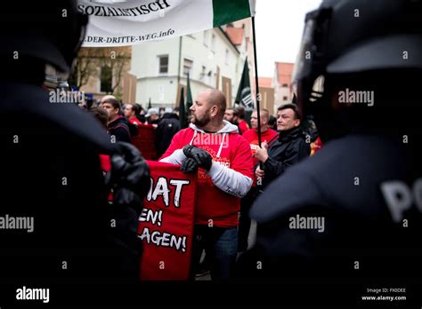 Neonazi Party Iii Weg Rallied Through Ingolstadt Today Approximately