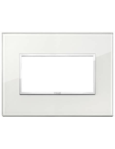 Vimar 21654 70 Eikon Evo Placca 4 Moduli Bianco Diamante Elettroclick