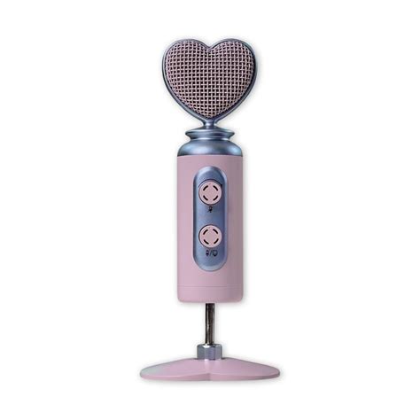 Heart Shaped Usb Microphone Kawaii Lighting