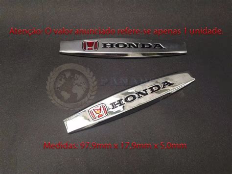 Emblema Honda Civic City Fit Cr V Hr V Si Accord Acessorios R 34 90