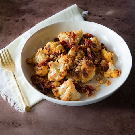 Roasted Cauliflower With Sun Dried Tomatoes And Pine Nuts Bella Sun Luci