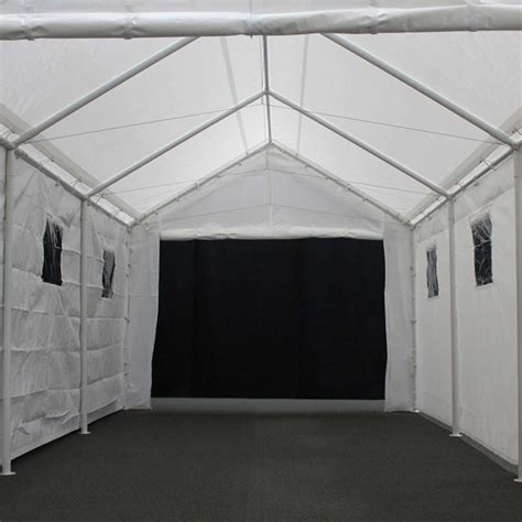 King Canopy 10 X 20 White 8 Leg Enclosed Canopy