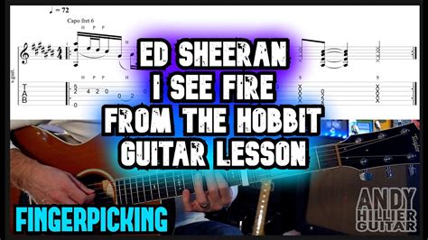 Ed Sheeran I See Fire Fingerpicking Guitar Lesson Easy Fingerstyle Youtube