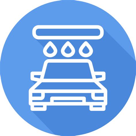 Car Wash Cursor Creative Flat Circular Icon