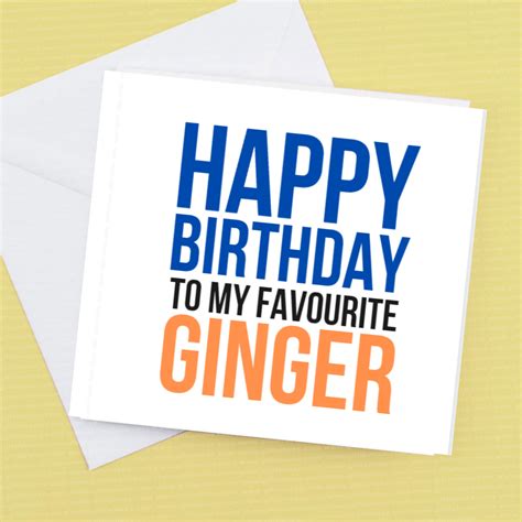 Happy Birthday to my Favourite Ginger – Giftieness