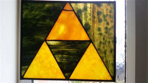 My New Triforce Stained Glass Window Zelda