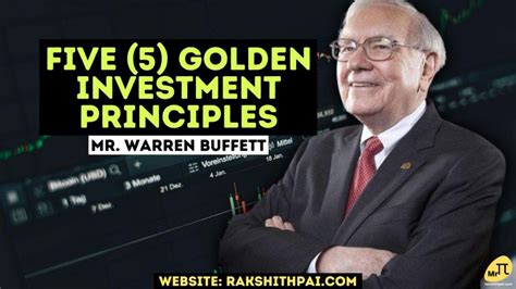 Five 5 Golden Investment Principles That Defined Mr Warren Buffett