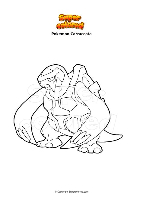 Disegno Da Colorare Pokemon Carracosta