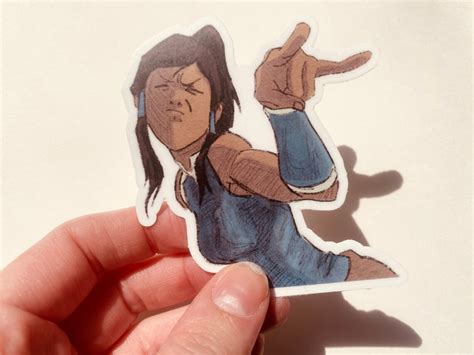 Korra Sticker Legend Of Korra Sticker Avatar Vinyl Sticker Etsy