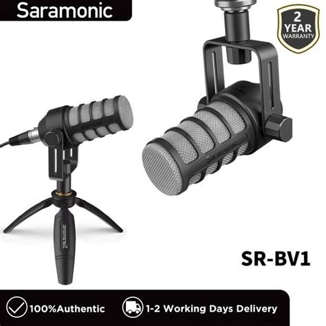 Saramonic Sr Bv Dynamic Cardioid Desktop Studio Microphone Full Metal