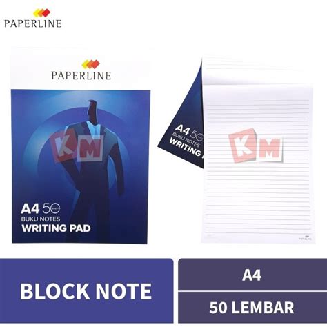 Jual Block Note Flip Over Writing Pad Buku Memo Paperline A Isi