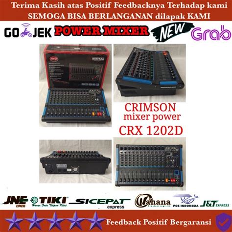 Jual POWER MIXER CRIMSON CRX1202D Original Di Lapak RS ACC Bukalapak