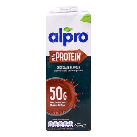 Alpro Plant Protein Chocolate Soya Drink 1 Litre Online At Best Price