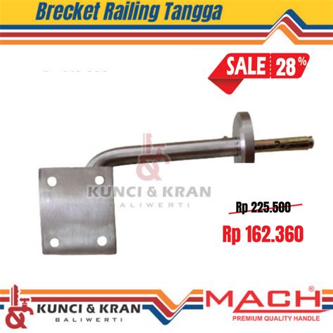 Jual Pegangan Dudukan Railing Tangga Mach WTW GM 0342 103 Stainless