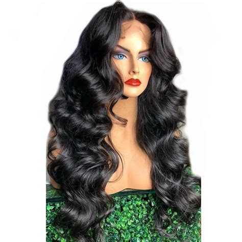 Body Wave Human Hair Wig 250 High Density Lace Front Wigs Deep Parting