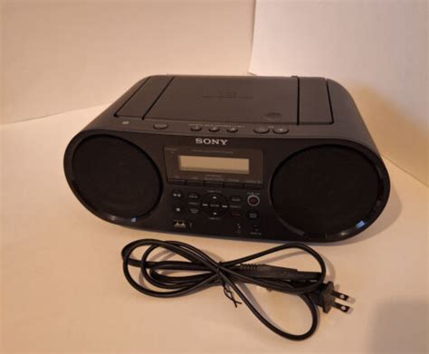 Sony Zs Rs60bt Cd Boombox Bluetooth Am Fm Usb Audio System Tested