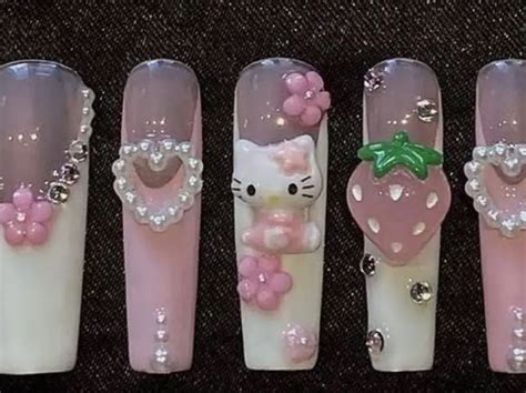 Hello Kitty Nail Inspo🌸 Gallery Posted By Alexis🎀 Lemon8