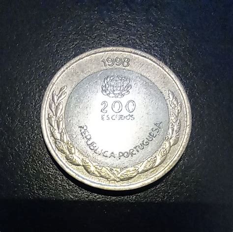 Moeda 200 Escudos 1998 Expo 98 Peixe Estrela OLX Portugal