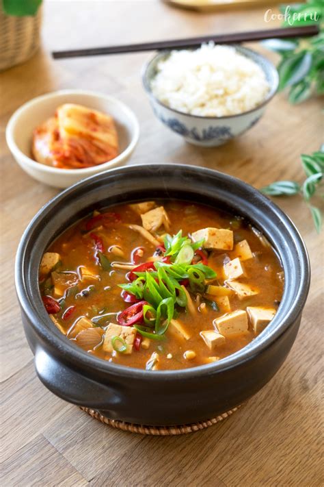 Easy Doenjang Jjigae Soybean Paste Stew Cookerru