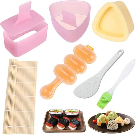 Amazon 7 Pack Onigiri Mold Rice Mold Musubi Maker Kit Non Stick