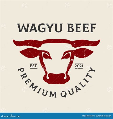 Wagyu Meat On White Background Illustration Style Wagyu Steak