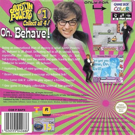 Austin Powers Oh Behave Para Game Boy Color 2000