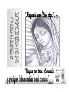 46 ROSARIOS EN HONOR A LA SANTÍSIMA VIRGEN DE 46 rosarios en honor