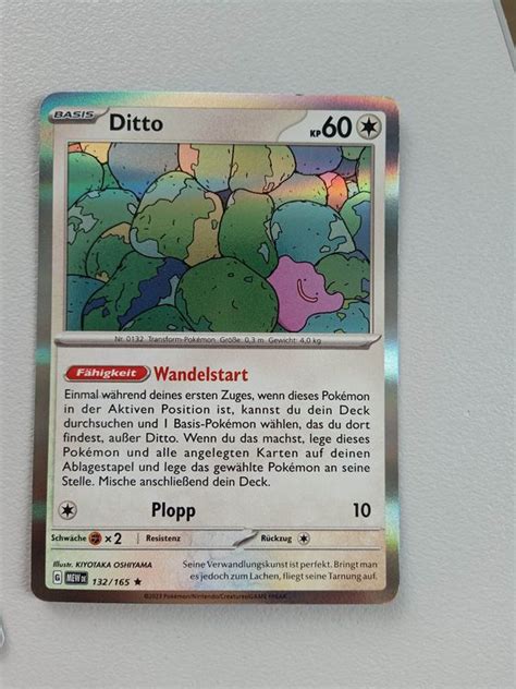 Ditto DEUTSCH HOLO Pokemon 151 Mew Kaufen Auf Ricardo