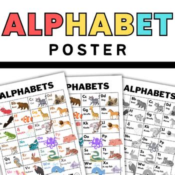 FREEBIE Alphabet Poster By Phonics Bazaar TPT