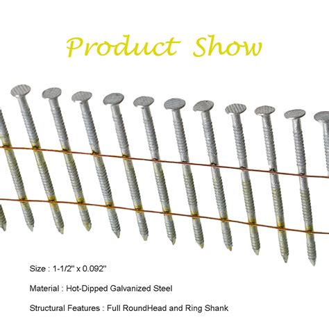 Snapklik 1 1 2 Inch 3600 Count Siding Nails 15 Degree Wire