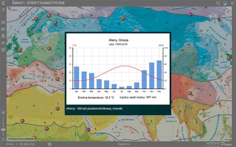 Klimatogramy na mapie Strefy klimatyczne świata