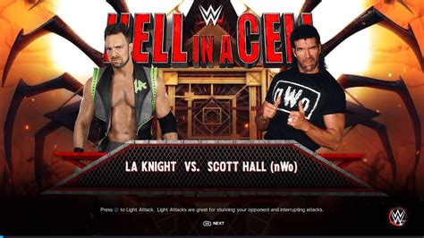 Full Match La Knight Vs Scott Hall Nwo Hell In A Cell Match Wwe