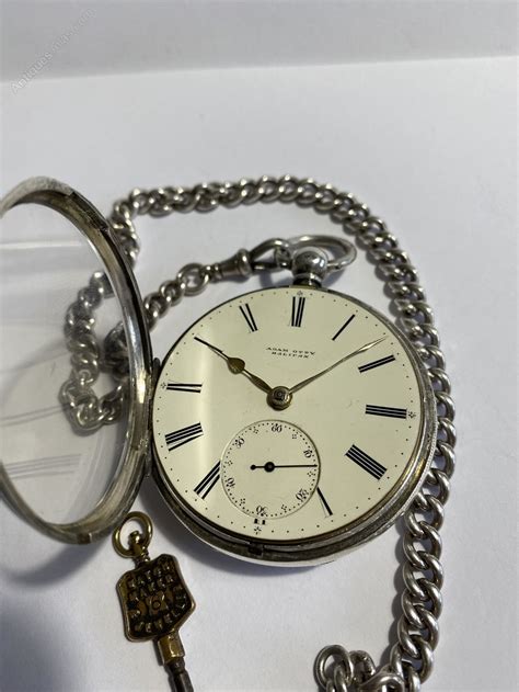 Antiques Atlas Solid Silver Fusee With Albert Chain London 1873