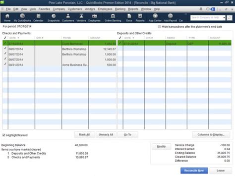 How To Reconcile Banking Accounts In Quickbooks Dummies