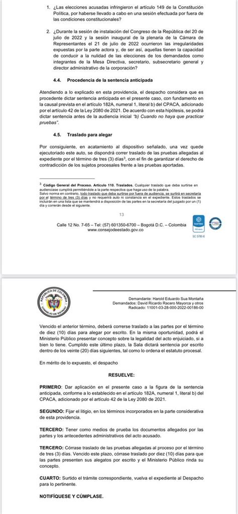 W Radio Colombia On Twitter Primiciaw El Consejo De Estado Orden