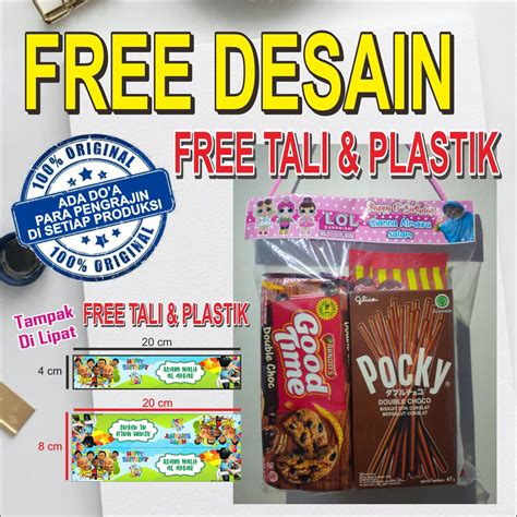 Jual Promo Tas Ultah Label Ultah Jajan Snack Plastik Ulang Tahun