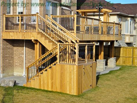 Torontocustomdecks Interlock Deck Pergola 30 Toronto Custom Deck Design Pergolas Fences