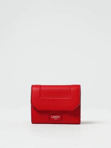 Lancel Wallet For Woman Red Lancel Wallet A Online At Giglio