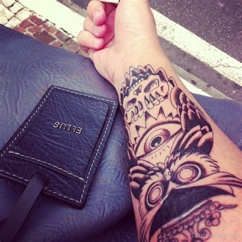 Awesome Owl Wrist Tattoos Design Wrist Tattoo Pictures