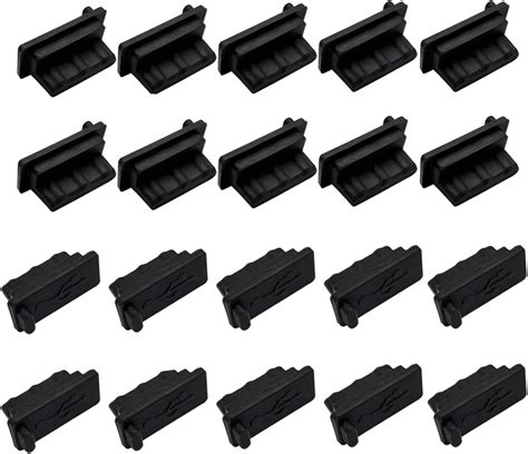 Amazon 20 Pcs USB A Type Female Port Cover Caps Silicone USB