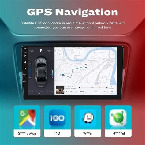 Android 10 Autoradio Voiture Navigation Stéréo Lecteur Multimédia GPS