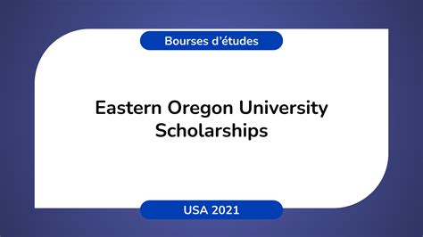 Eastern Oregon University Scholarships in the USA in 2021