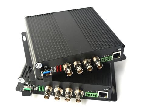 Hd Sdi Fiber Optical Media Converters Tx Rx Video Audio Ethernet Data