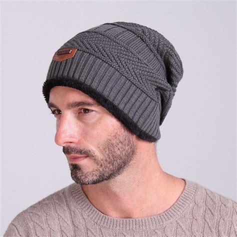 Thick Gorros Beanies Knit Men S Hat Caps Skullies Bonnet Winter Hats