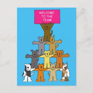 Welcome To The Team Cards | Zazzle