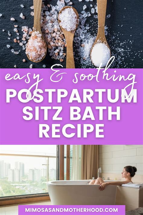 How To Take A Postpartum Sitz Bath Bath Recipes Postpartum Bath