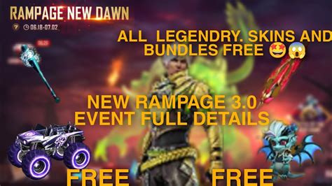 Rampage New Dawn Event Freefire Freefire New Event New Rampage New