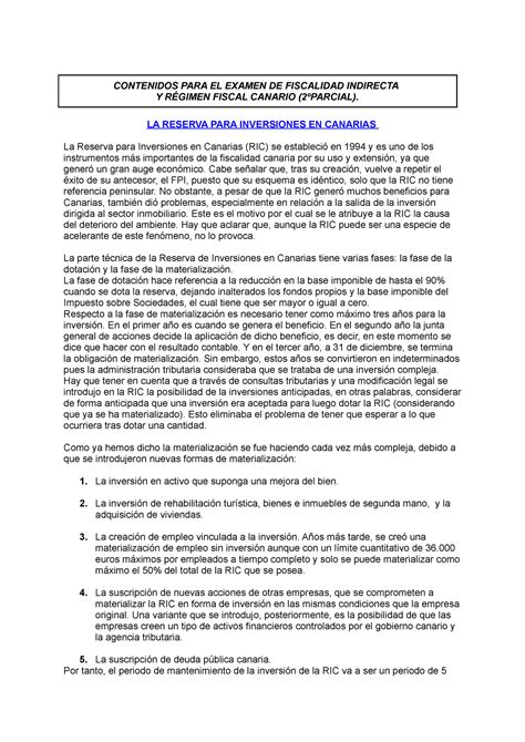 Parcial Apuntes Para Preparar El Examen Contenidos Para El