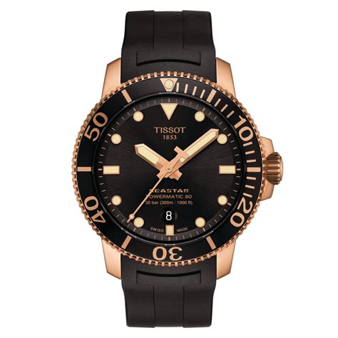 Tissot T120 407 37 051 01 Seastar 1000 Powermatic 80 43 Rose Gold